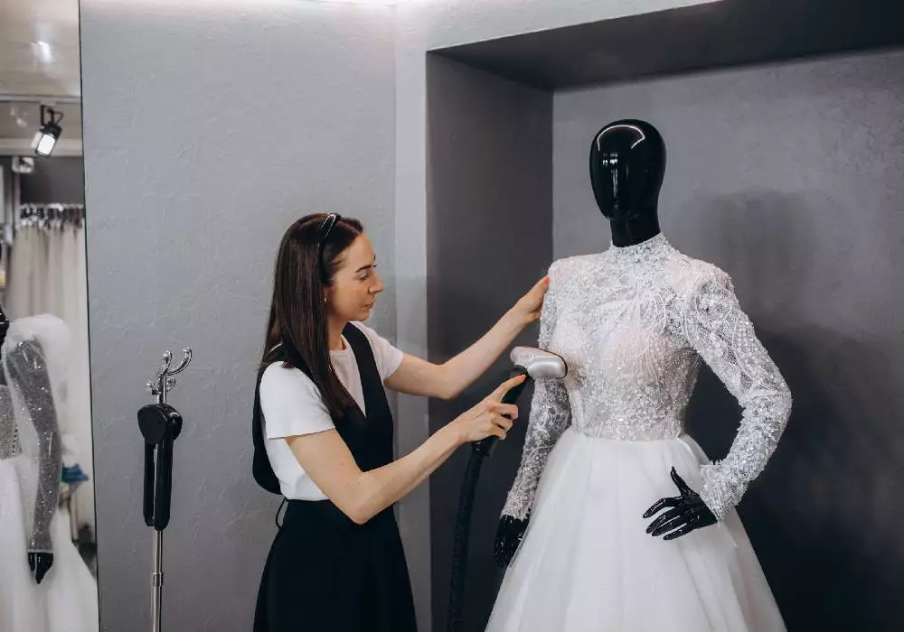 wedding dress ironing service near me
